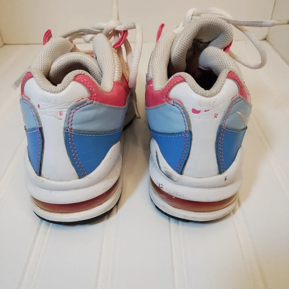 Nike Air Max 95 Kids‎ 5Y White Pink Blue Sneakers White Shark Coast 310830-109